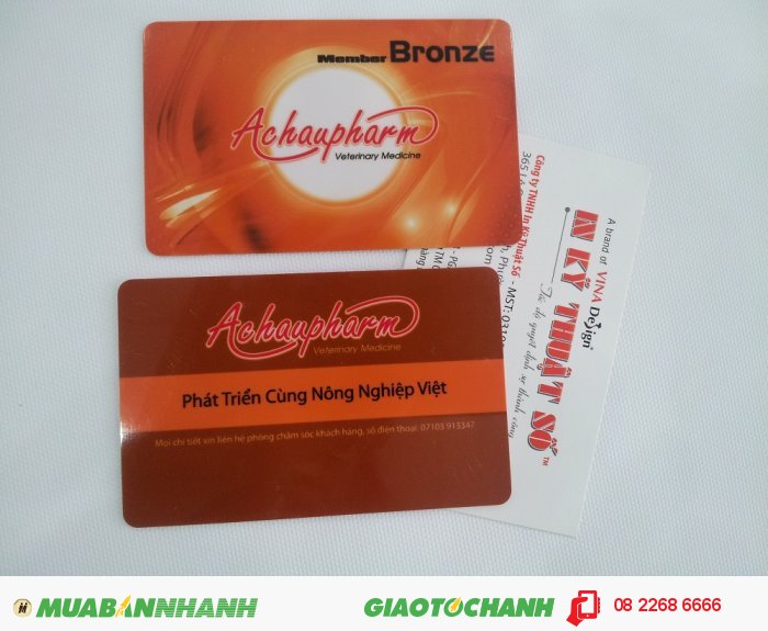 In thẻ nhựa - thẻ thành viên cho Achaupharm thực hiện bởi In Thẻ Nhựa - InTheNhua.com