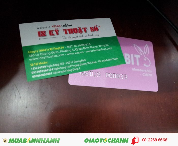 In thẻ Membership Card cho shop thực hiện bởi In Thẻ Nhựa - InTheNhua.com