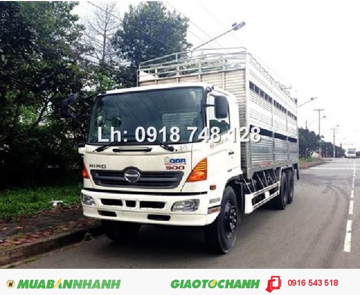 Xe Hino 3 chân 16 tấn thùng 9m3, Hino FL8JTSL
