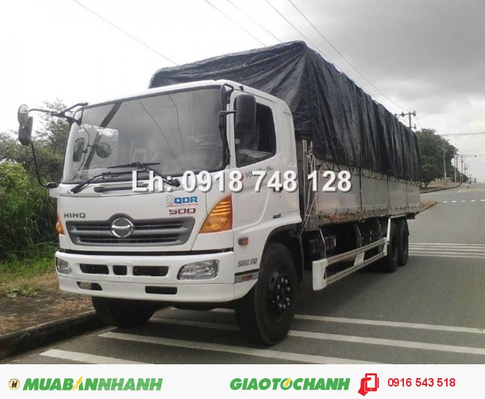 Xe Hino 3 chân 16 tấn thùng 9m3, Hino FL8JTSL