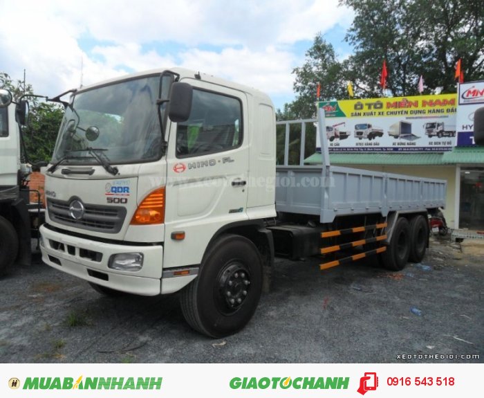 HINO FL8JTSA 6x2 Thùng Lửng - 16 tấn, Tổng tải 24 tấn