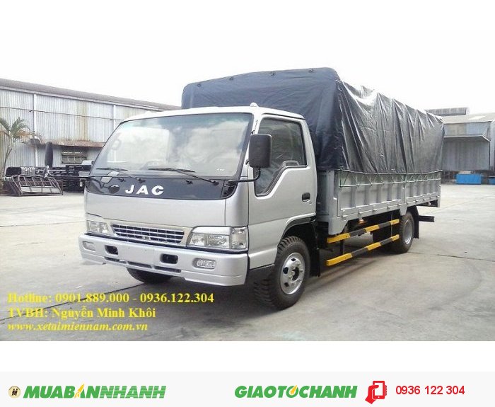 Chuyên bán xe tải JAC 1.5 tấn 1.9 tấn 2.5 tấn 3.45 tấn 4.5 tấn 6.4 tấn 7.25 tấn 9.1 tấn giá cạnh tranh, có hỗ trợ trả góp