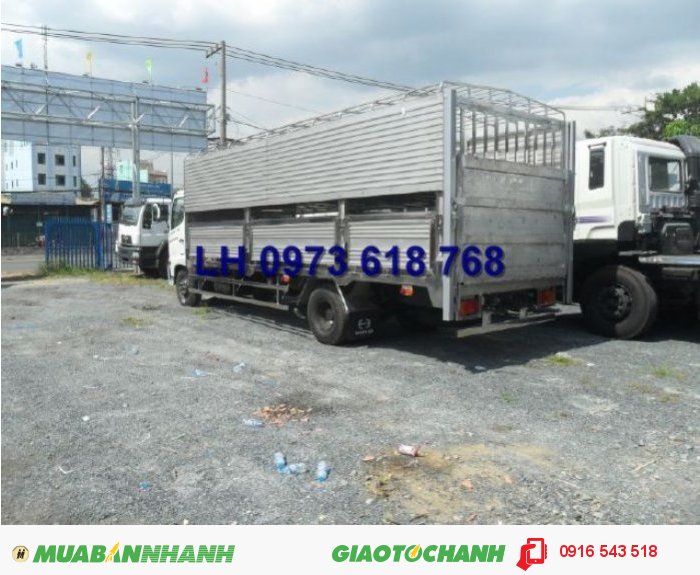 Hino FL thùng 9.3m, thùng chở gia cầm ( lợn )