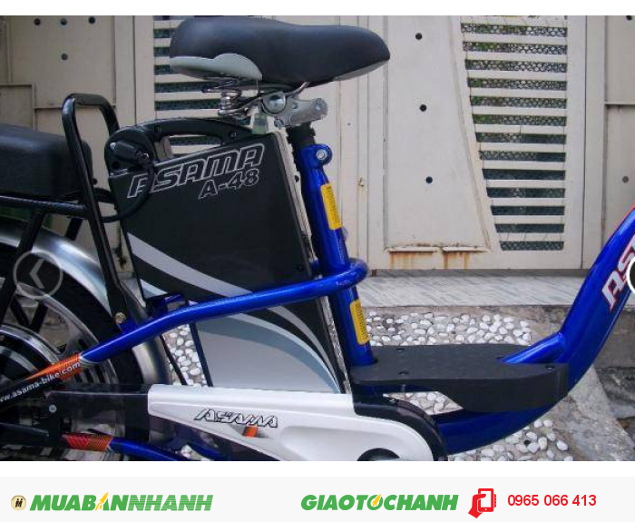 Xe đạp điện asama màu xanh có bảo hành