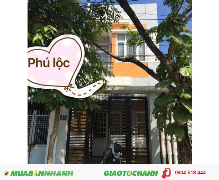 Bán nhà mặt tiền đường Phú Lộc