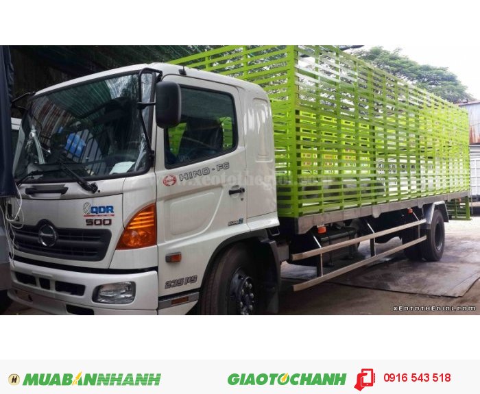 Tổng Đại Lý Xe tải Hino – Bán xe Hino FC 6t4 Thùng chở Gia cầm