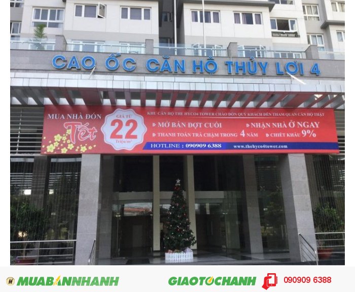 Chính chủ đầu tư bán 80 căn còn lại chung cư Thuỷ Lợi 4 ( 22 triệu / m2 )