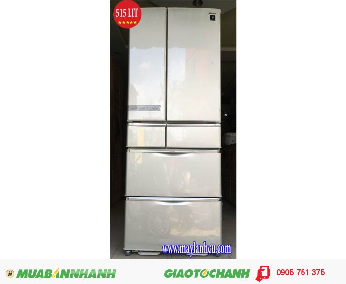 Tủ lạnh nội địa SHARP SJ-ZF52S 515LIT,date 2009 cực đẹp