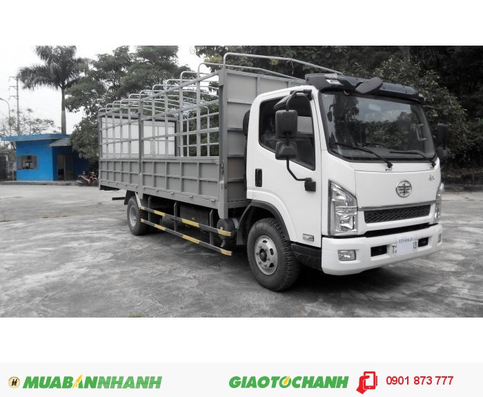 Xe tải Faw thùng bạt, kín 5.7 tấn 6 tấn (Faw 5 tấn 7, 6 tấn) giá tốt nhất, Mua xe tải Faw 5.7T 6T trả góp