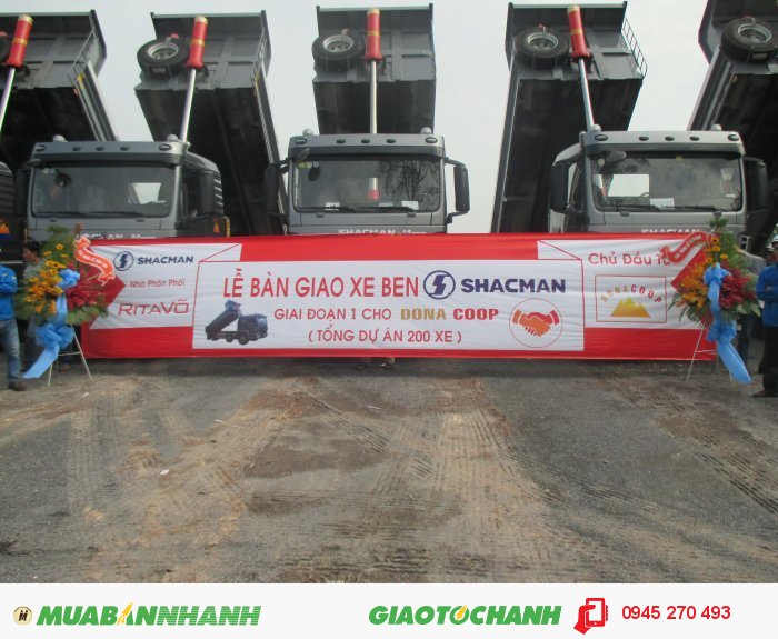 Xe Ben 03 Chân Shacman Dòng Xe Siêu Tải