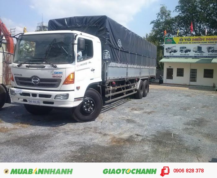 Xe tải Hino 16 tấn FL8JTSL thùng mui bạt dài 7m8 -9m4 Có xe giao ngay