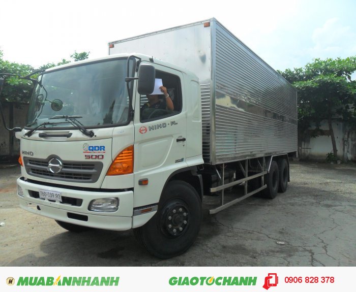 Xe Hino FL 16 Tấn thùng mui bạt thùng kín rẻ nhất thị trường miền nam
