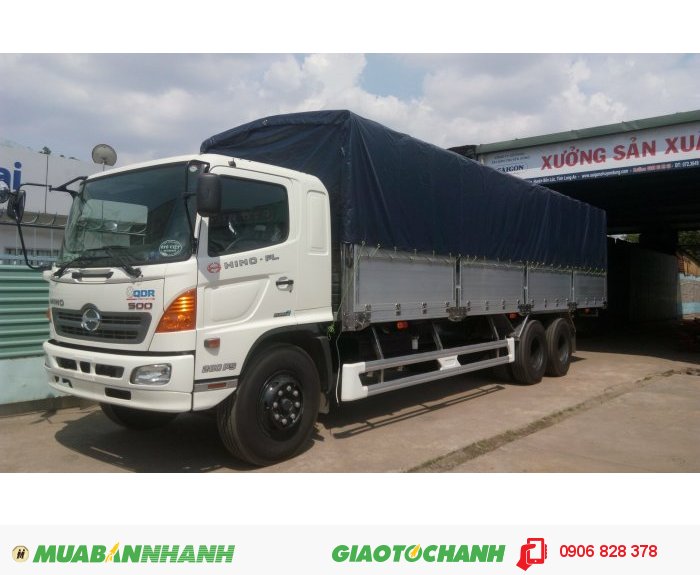 Xe Tải Hino FL 16 tấn3 Chân Thùng Mui bạt Thùng Kín giá rẻ trả góp lãi suất thấp