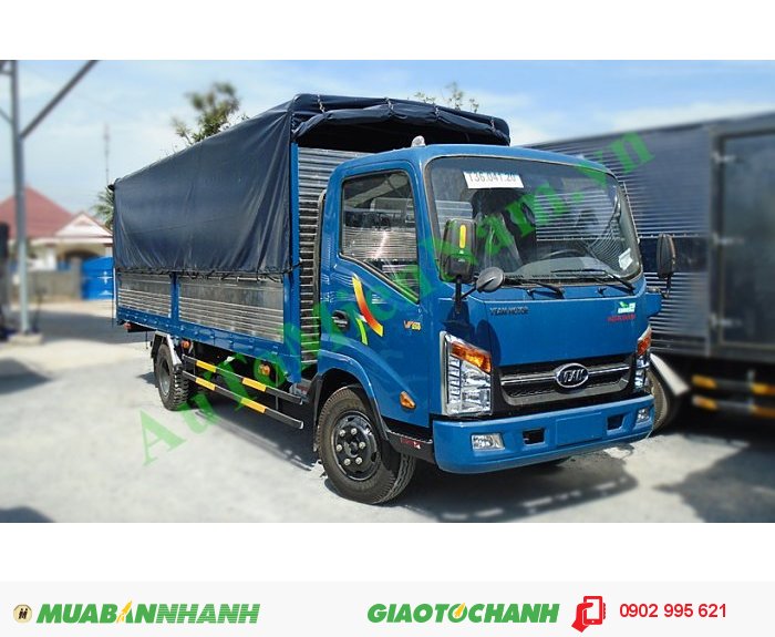 Xe tải Veam VT340S thùng mui bạt dài 6m2 tải trọng 3,4 tấn máy Hyundai giá thấp nhất