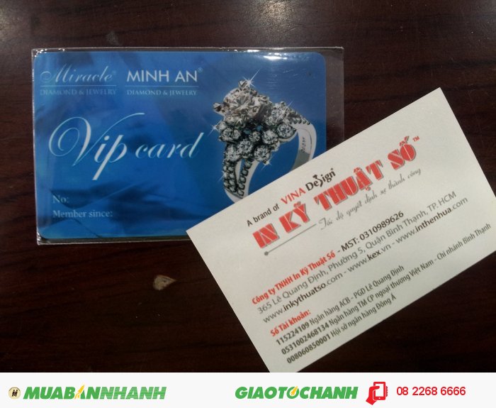 Dịch vụ in thẻ VIP card cho khách hàng