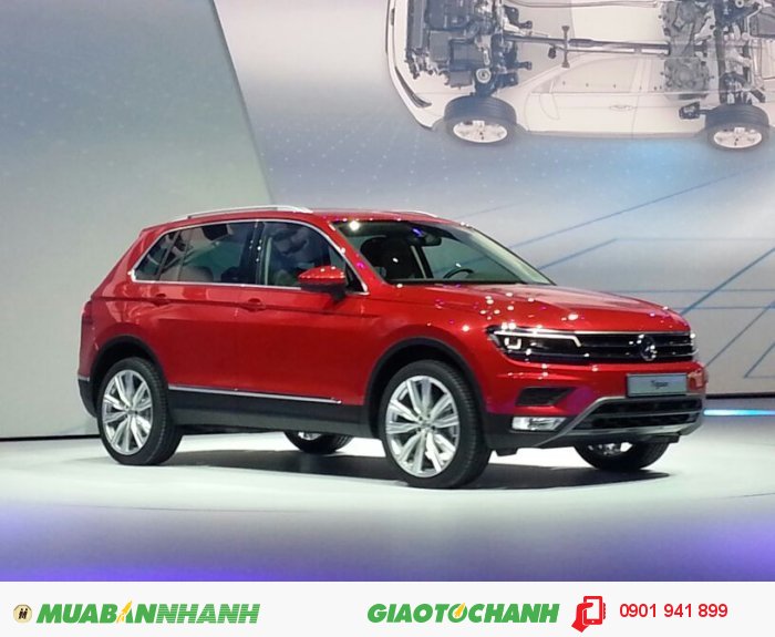 Volkswagen Tiguan 2.0 TSI 2016. Nhập khẩu Đức. Màu đỏ