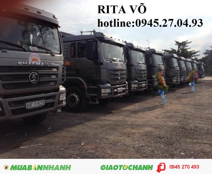Xe Ben Shacman 04 Chân, Dòng Xe Tiết Kiệm Nhiên Liệu Nhât
