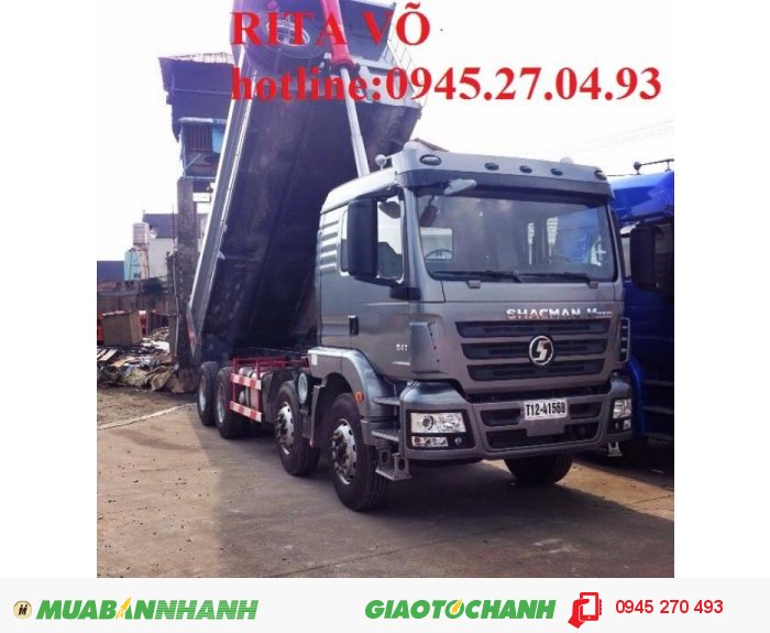 Xe Ben Shacman 04 Chân, Dòng Xe Tiết Kiệm Nhiên Liệu Nhât