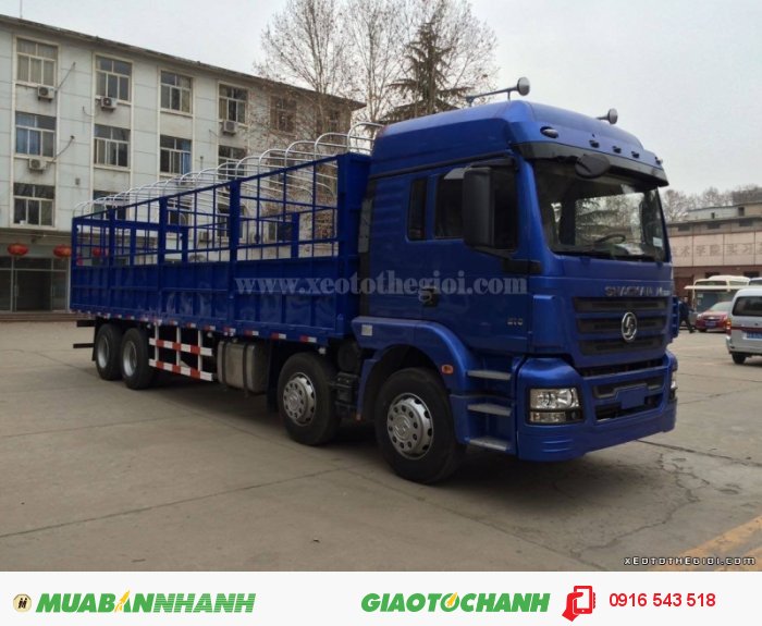 Xe tải SHACMAN 4 chân, thùng mui bạc, Xe Shacman thế hệ mới, hổ trợ mọi dịch vụ