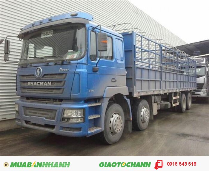 Xe tải SHACMAN 4 chân, thùng mui bạc, Xe Shacman thế hệ mới, hổ trợ mọi dịch vụ