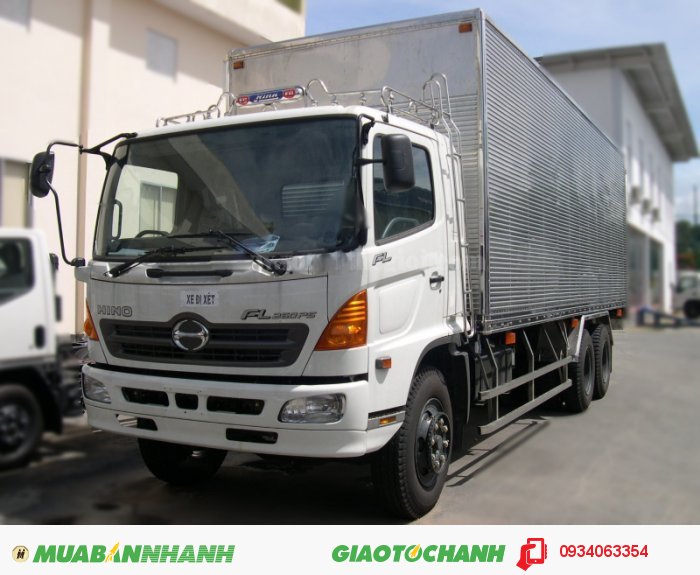 Xe tải HiNo FL,3 chân,16 tấn,thùng dài 9.4m giá rẻ trả góp lãi suất thấp