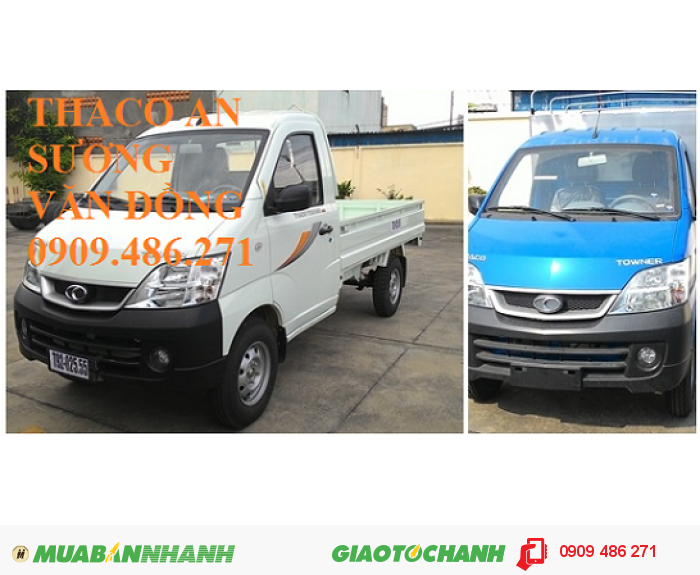 Xe tải nhẹ máy xăng suzuki towner 950A thaco an sương 3