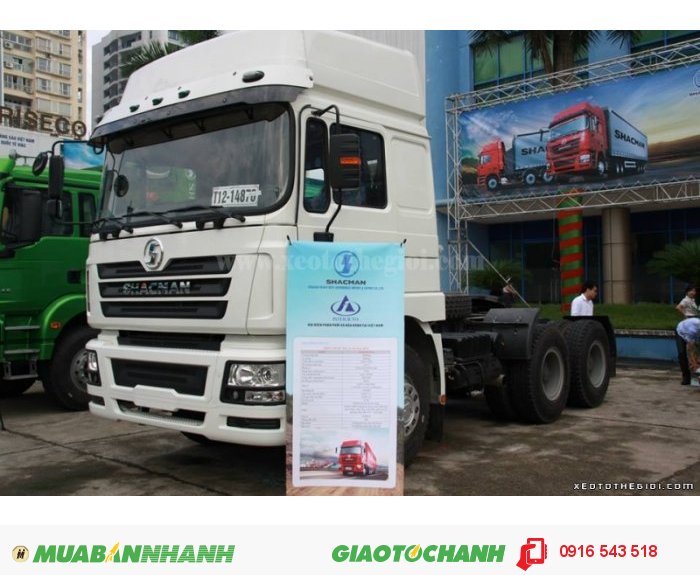Xe Shacman giá tốt nhất, xe đầu kéo động cơ WEICHAI WP10.380 (380ps)