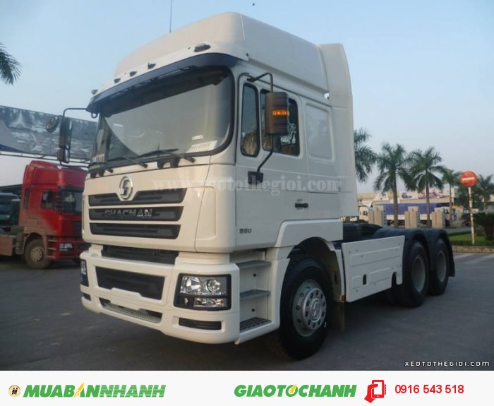 Shacman 2 cầu 380 HP Phun nhiên liệu trực tiếp, tiết kiệm nhiên liệu