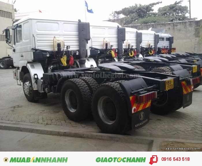 Shacman 2 cầu 380 HP Phun nhiên liệu trực tiếp, tiết kiệm nhiên liệu