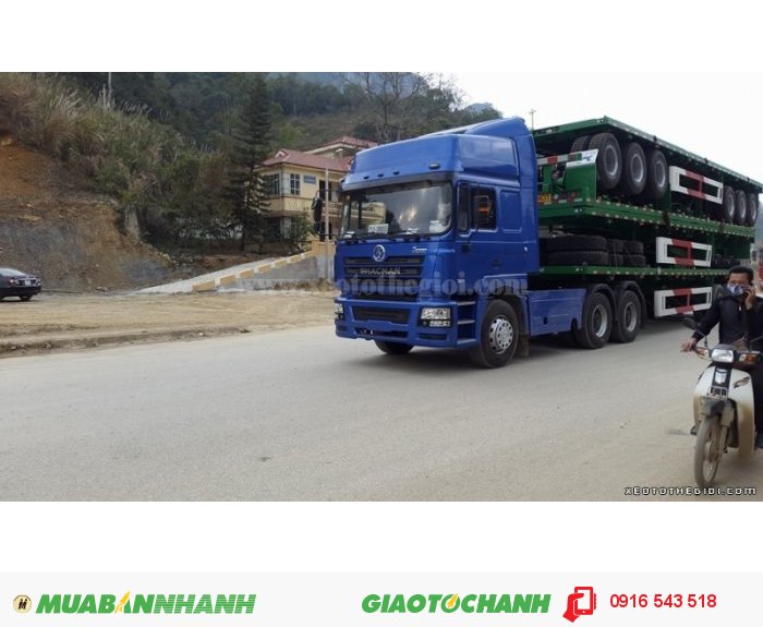Shacman 2 cầu 380 HP Phun nhiên liệu trực tiếp, tiết kiệm nhiên liệu