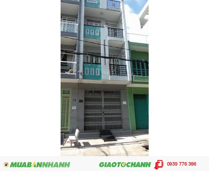 Nhà cho thuê 1 trệt 3 lầu, kdc 91b, dt: 4,5 x 20