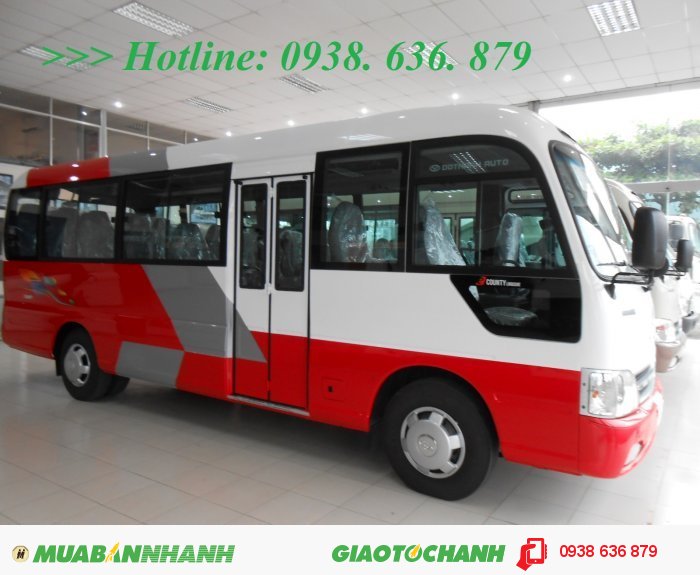 HYUNDAI COUNTY 29 chỗ nhập khẩu - Bán Giá Thanh Lý- Xe Giao Liền