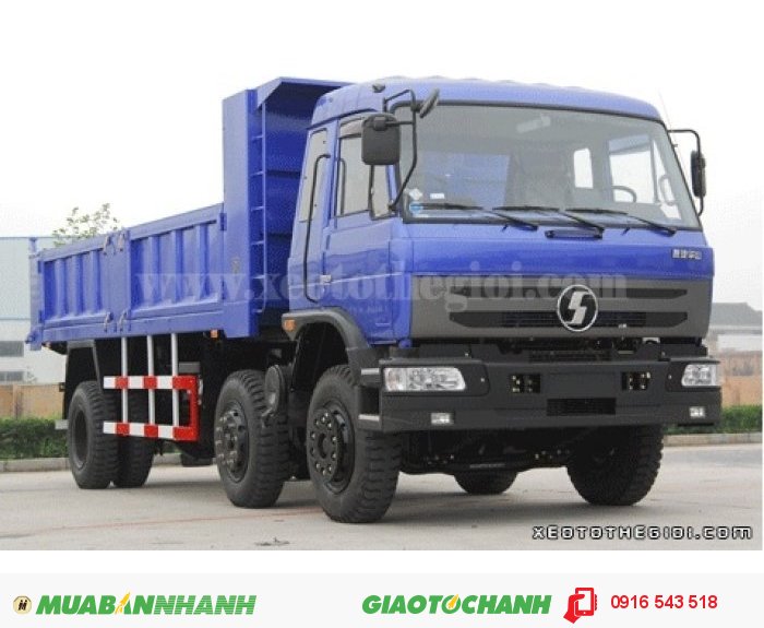 Xe tải ben Shacman 3 chân, động cơ siêu bền, linh hoạt