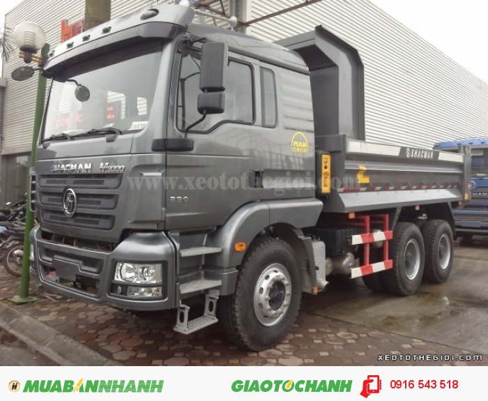 Xe tải ben Shacman 3 chân, động cơ siêu bền, linh hoạt