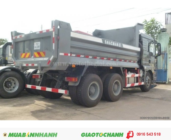 Xe tải ben Shacman 3 chân, động cơ siêu bền, linh hoạt