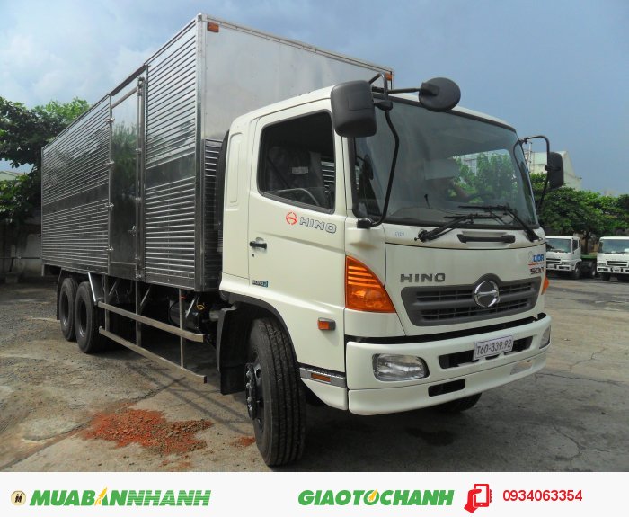 Xe tải Hino 16 tấn 3 chân thùng kín thùng Mui bạt Giao Xe Toàn Quốc