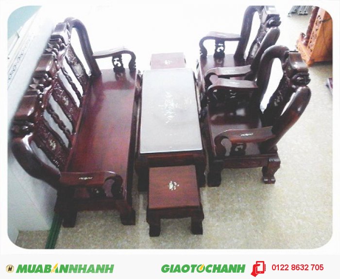 Bộ bàn ghế salon gỗ SON ĐÀO