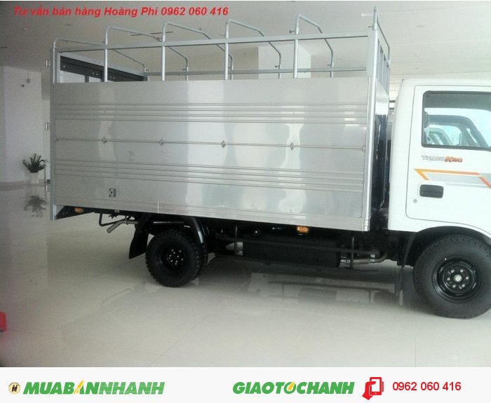 Bán xe tải KIA 1 tấn 9 (1t9) (K190) thùng bạt inox 304 đời 2016, Tây Ninh và Long An.