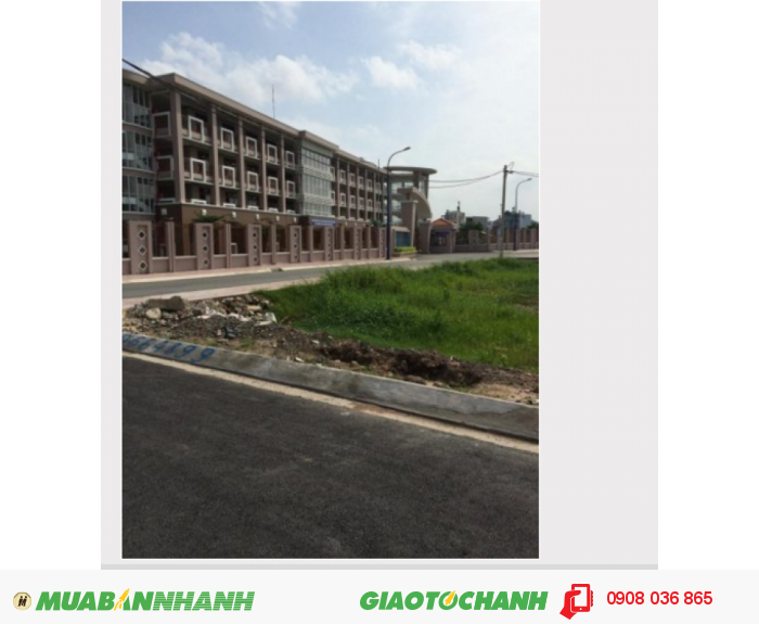 Khu dân cư sang trọng tại Gò Vấp, Dream City, 1,5tỷ, chỉ có 1 nền 62m2 liền kề