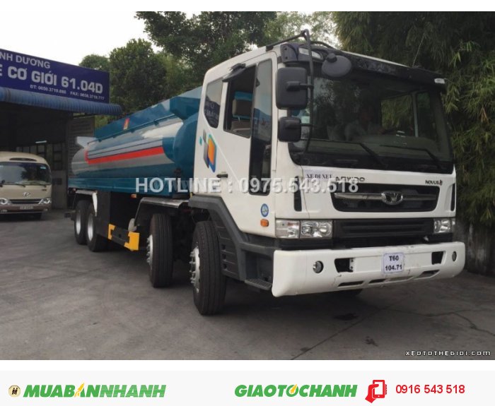 Bán xe TATA DAEWOO M9CEF 6x4, Xe bồn 22m3, xe nhập khẩu