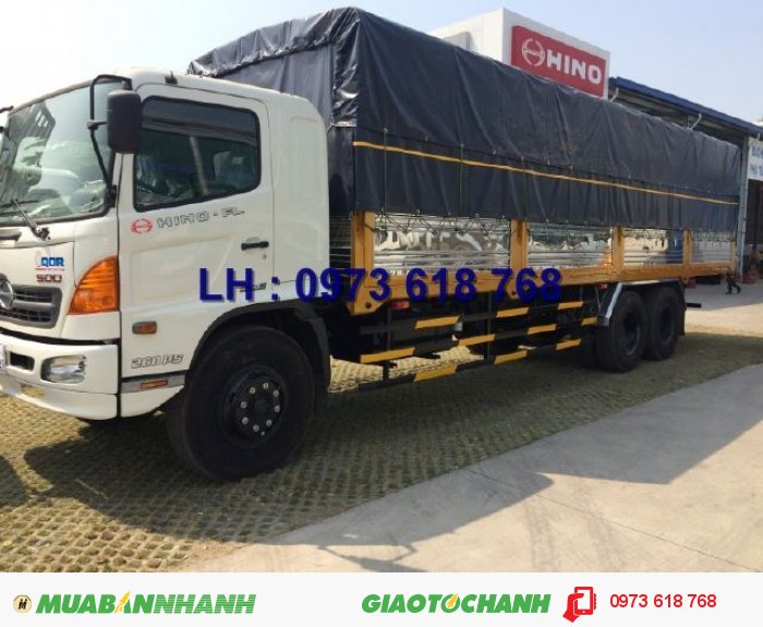 Xe Hino 3 chân 16 tấn thùng kín 7m8, Hino FL8JTSA, giao xe toàn Quốc