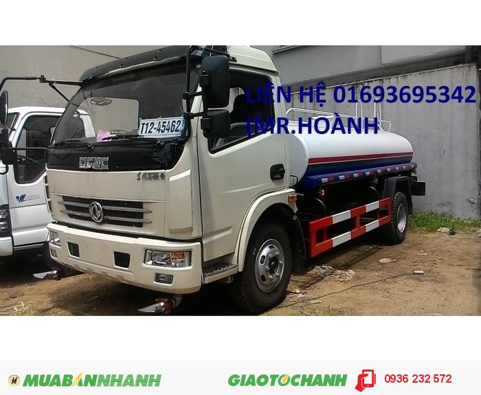 Xe Tưới đường, Phun Nước Rửa Đường Tưới Cây Dongfeng 5M3