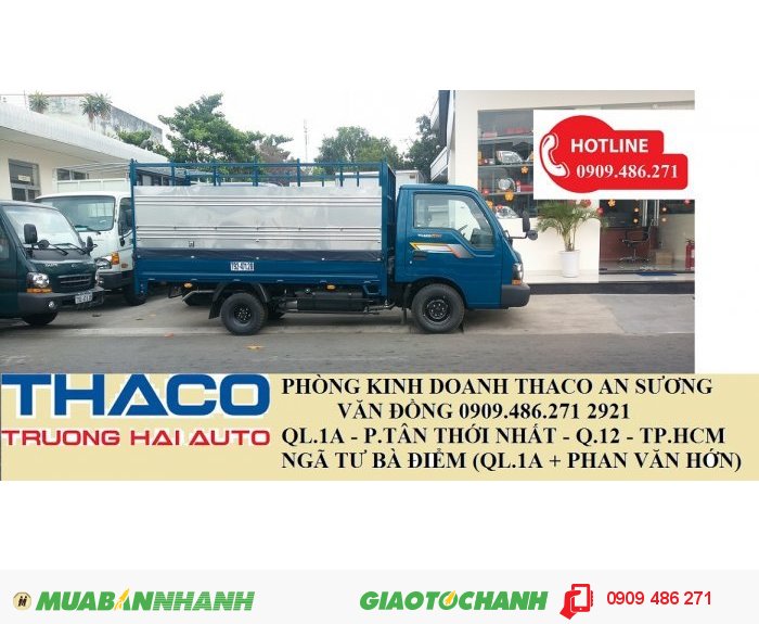 Xe tải kia k165s 2t4 vào thành phố trường hải