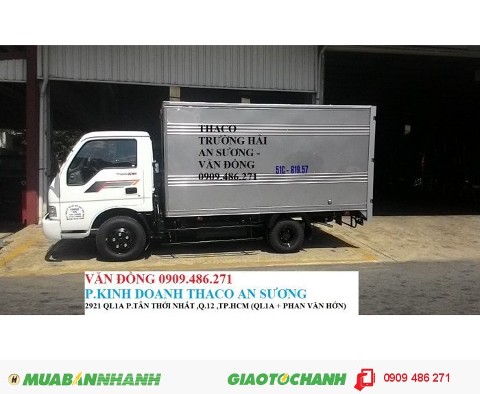 Xe tải kia k165s 2t4 vào thành phố trường hải