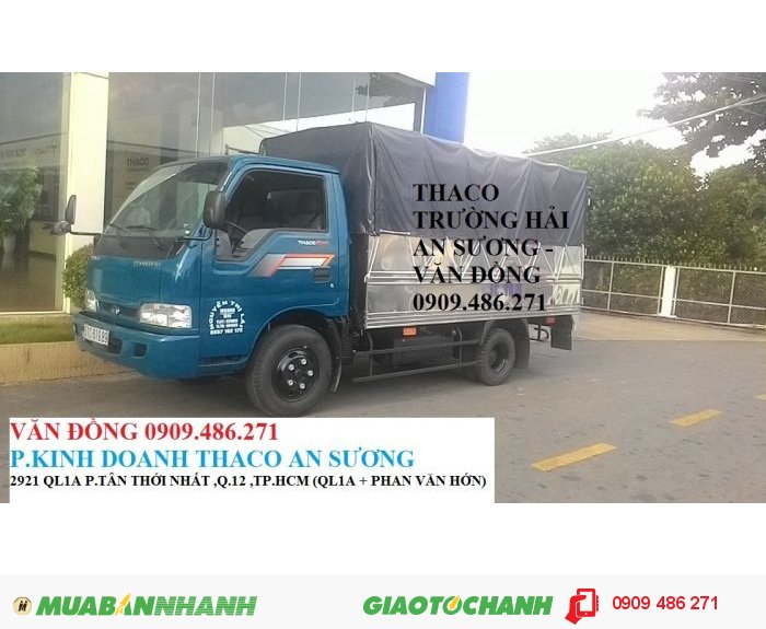 Xe tải kia k165s 2t4 vào thành phố trường hải