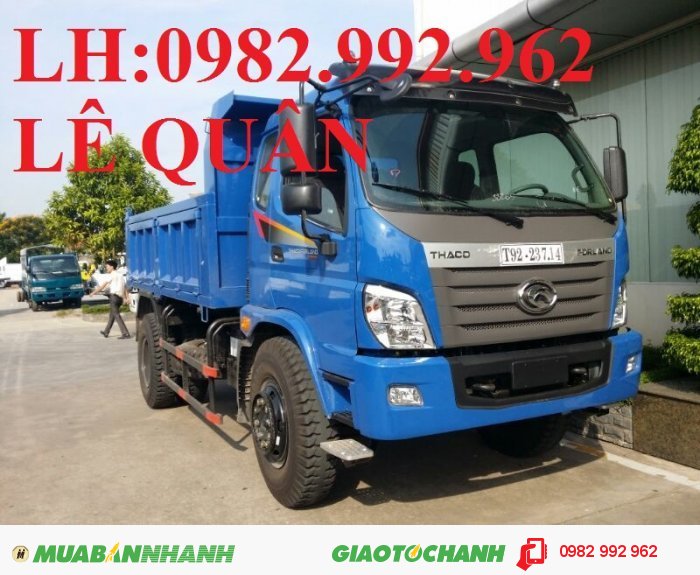 CẦN BÁN THACO FORLAND FLD900A 2016, MÀU XANH LAM,TẢI TRỌNG 9 TẤN