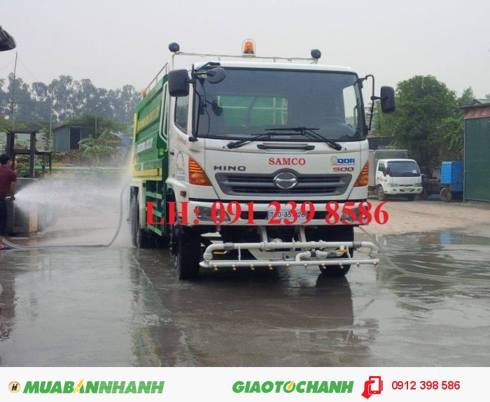 Xe tưới nước rửa đường, xe phun nước rửa đường 4 khối, 5 khối, 8 khối,14 khối,