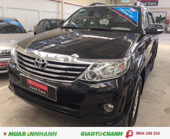 Fortuner máy xăng, đời cao, màu đen, hỗ trợ tài chính