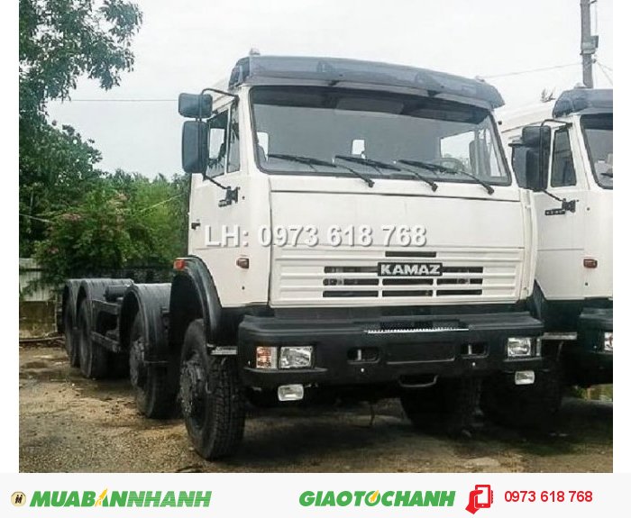 Bán xe tải Kamaz 4 chân 6540 20 tấn thùng mui bạt