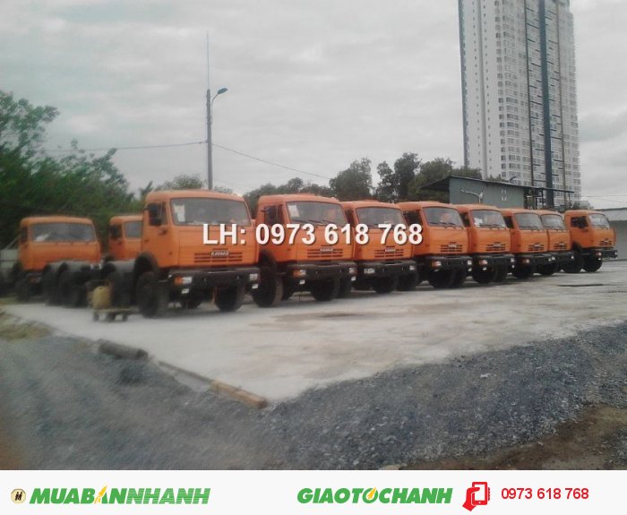Bán xe tải Kamaz 4 chân 6540 20 tấn thùng mui bạt